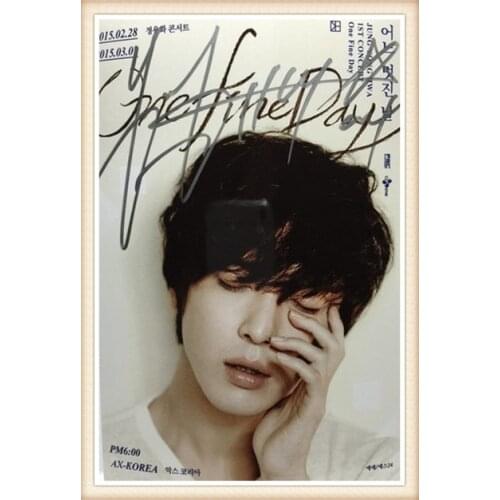 CNBLUE Jung Yong Hwa autographed 2015 One Fine Day signed with pen picture photo 6 inches new korean freeshipping 01.2016 7