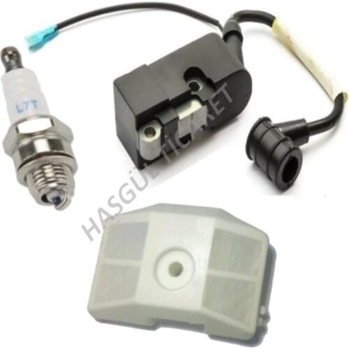 Hsgl Chainsaw Ignition Coil Spark Plug Air filter Set