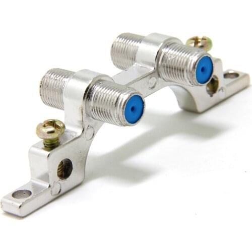 Coax Grounding Block, Ancable Double F Pin Female RG6 Ground Block, for Outdoor RV Rooftop Antenna Coaxial Cable, Easy Hookup