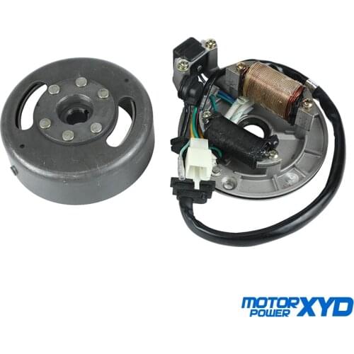 Motorcycle AC Ignition Magneto Stator Magneto Flywheel kit For Lifan LF 50cc 110cc 125cc Horizontal Engines Dirt Pit Bikes