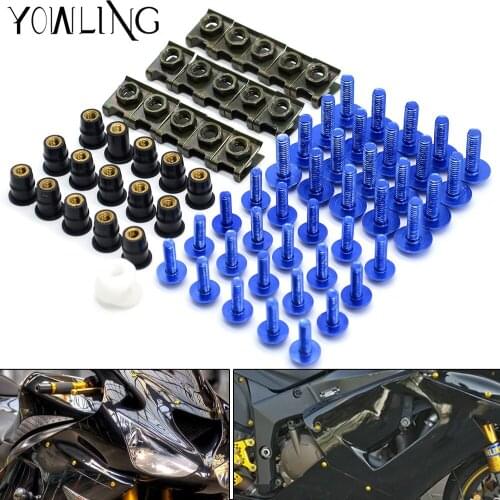 Motorcycle Windshield Fairing Bolts Nuts Screws Washer Kit Fastener Clips Screws for suzuki HAYABUSA/GSXR 1300 750 600 2008-2016