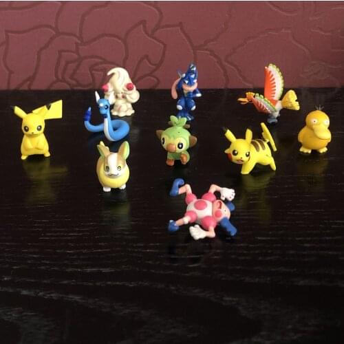 Pokemon Dragonair Yamper Psyduck Pikachu Greninja Mr. Mime Alcremie Cute Action Figure Model Toys