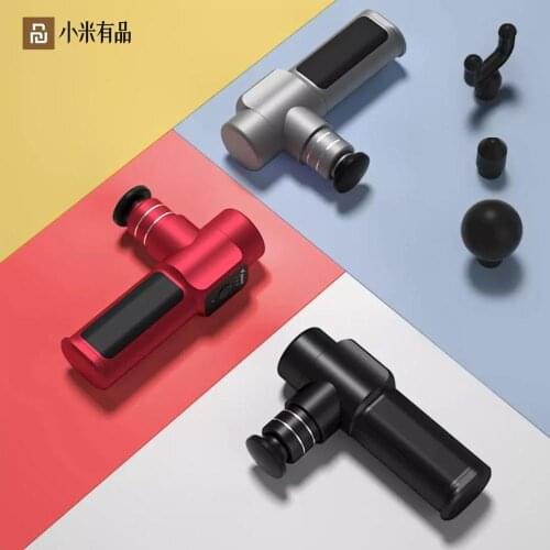 Xiaomi Youpin Merach Nano Pocket Fascia Gun Small Muscle Relaxer Mini Massager 4 Massage Heads 3Colors For Office Travel
