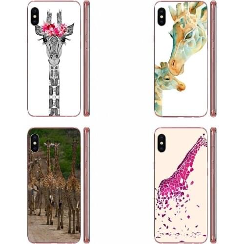 Soft TPU Fashion Mobile Phone For LG G3 G4 G5 G6 G7 K4 K7 K8 K10 K40 K50 Q6 Q60 V10 V20 V30 V40 Nexus 5 5X 2017 Animal Giraffe