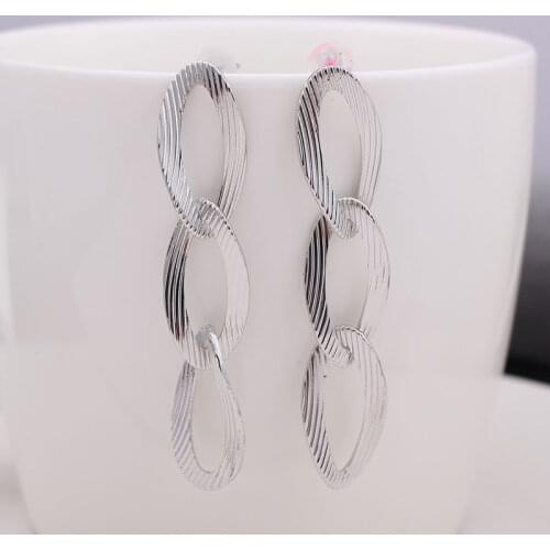 Unusual Geometric Hanging Earrings For Women Simple Long Metal Drop Dangle Earrings Party Female Bohemian Jewellery