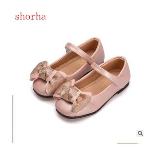 Princess shoes For Girls 2018 Children Girl Fashion Princess PU Bowknot Dance Toddler Quality Shoes Party Shoes size 25-36