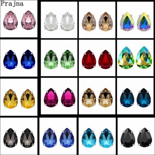 Prajna DIY crystal glass water drop hand-sewn claw drill wedding shoe accessories sewing clothes rhinestone wholesale jewelry