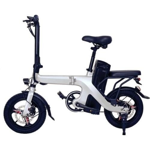 Smabike 14 Inches 250W Folding Electric Bike With 48V 13Ah Lithium Removable Battery, Magnesium Alloy Integrated Non-Welded Die