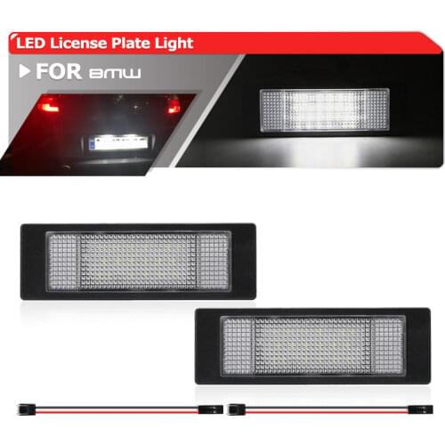 Led Number License Plate Lights For BMW E63 E64 E81 E85 E86 E87 650i M6 Z4 645Ci Plug-N-Play Car-Styling Led Replacement Lights