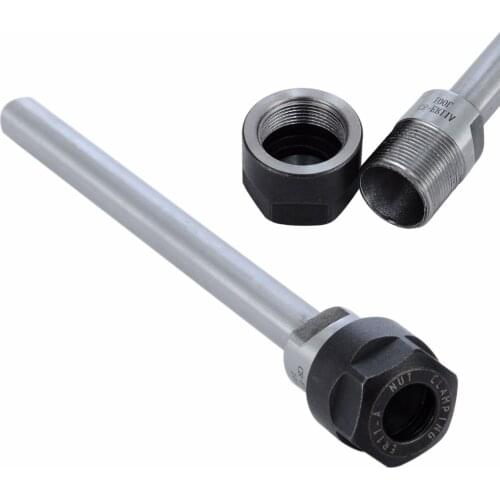 High Standard C8-ER11A-100L Straight Shank Collet Chuck Holder Extension Rod For CNC Milling