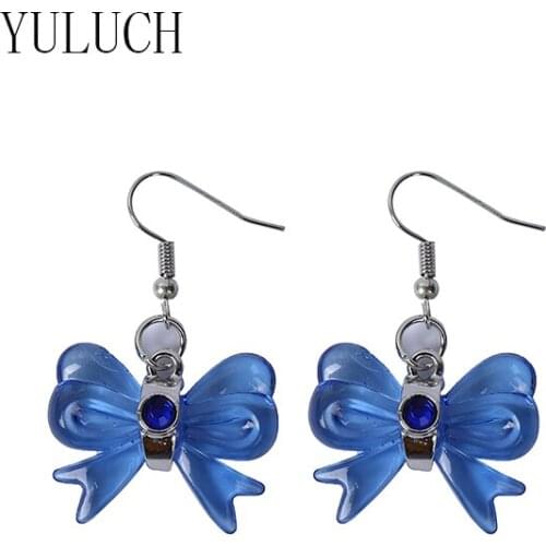 YULUCH Ladies acrylic insect pendant earrings women butterfly elegant jewelry ladies simple accessories party earrings woman