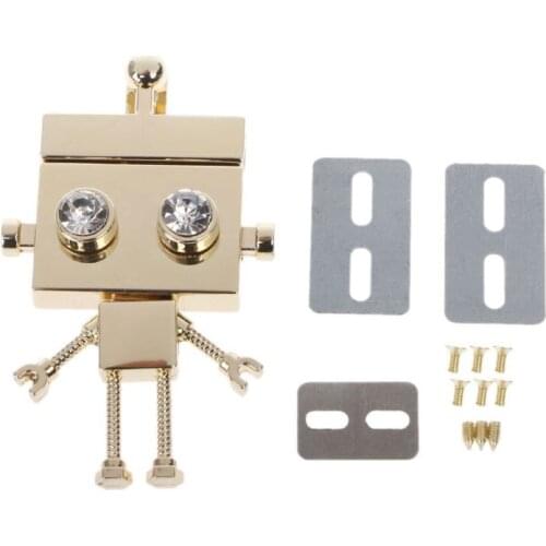 Robot Shape Clasp Turn Lock Twist Locks Metal Hardware For DIY Handbag Shoulder Bag Purse New