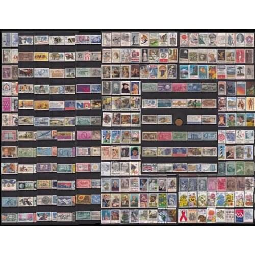 1000 PCS/lot All Different USA American Vintage Used Postage Stamps With Post Mark for Collection