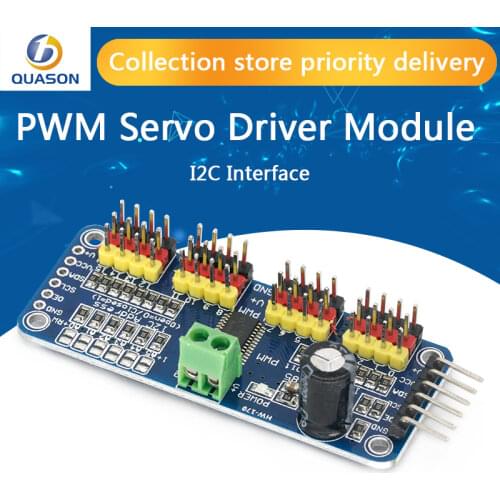 16 Channel 12-bit PWM/Servo Driver-I2C interface PCA9685 module Raspberry pi shield module servo shield