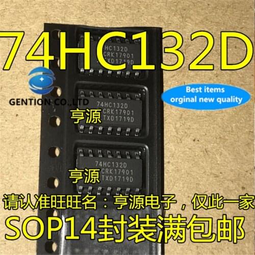 20Pcs 74HC132 74HC132D SOP-14 Logic IC inverter in stock 100% new and original