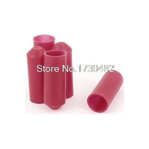 5Pcs 15mm Red PE Heat Shrink End Cap Heatshrink Tube Lined Cover