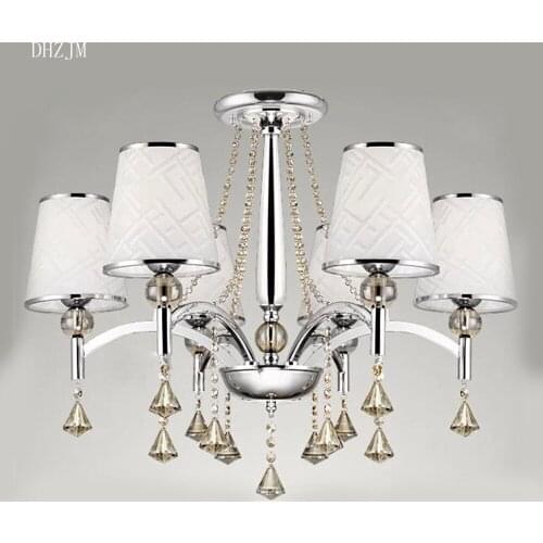 Free Shipping Fof DHL 2015 New Arrival Design Modern Luster 6 lights Crystal Chandelier Light Fixture For Living Room