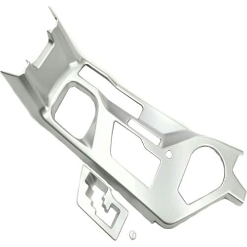 For Toyota RAV4 LHD 2016 2017 2018 Central Overall Gear Shift Box Cover Interior Water Cup Panel Trim ABS Chrome Car Accessories