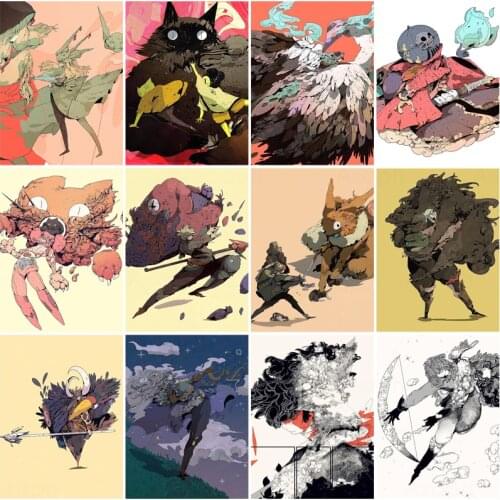 Anime Diy 5D Diamond Painting Japan Style Handmade Paintings Full Square&round Embroidery Mosaic Cross Stitch Home Decor Gift