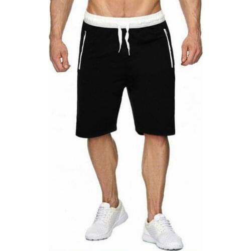 Mens Shorts Casual Adjustable Drawstring Elastic Waist Slim Shorts