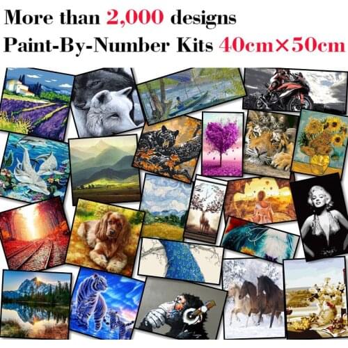 Mileelife Paintting By Numbers for Kids Adults DIY Beginner Oil Painting Kit Home Decoration