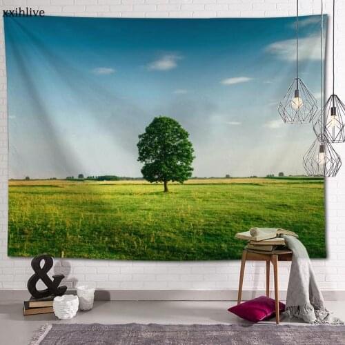 Wall Tapestry Natural Scenery Tree Background Decorative Wall Hanging For Living Room Bedroom Dorm Room Home Decor 100x150cm