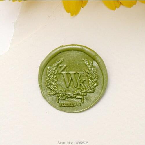 3 initials Wax Seal Stamp, Custom Wax wedding invitation seal, Personalize initial wax sealing stamp, envelops seal