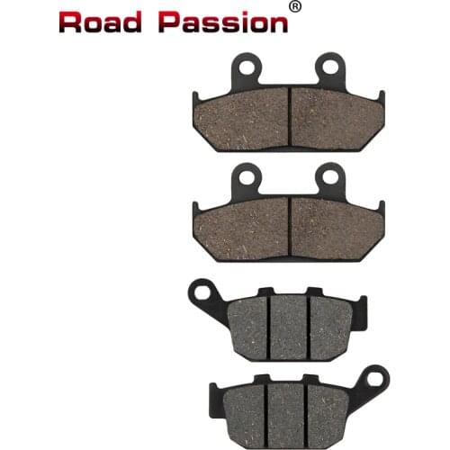Road Passion Motorcycle Front and Rear Brake Pads for HONDA NX650 NX500 NX 650 Dominator 1992-1996 XRV650 XRV Africa Twin 650