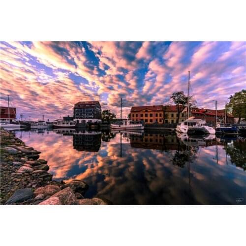 Gifts crystals picture of rhinestones pattern rhinestone Diamond Embroidery Needlework Diamond Painting Embroidery City views