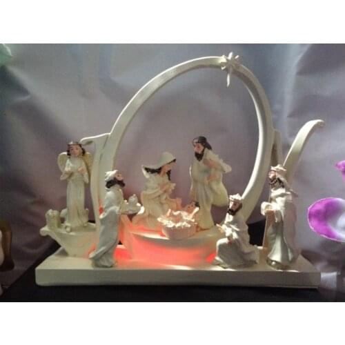 Christmas manger set of high-grade resin Church holy Christian gift wedding gift