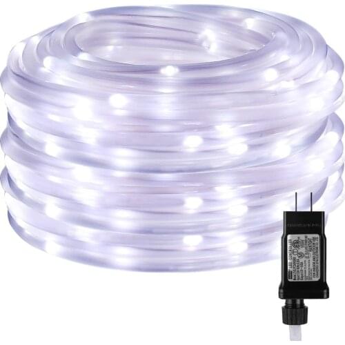 Yard Garden Decoration Christmas LED Tube Rope Lights 8 Modes Indoor Outdoor Waterproof IP65 Holiday Light For Party New Year