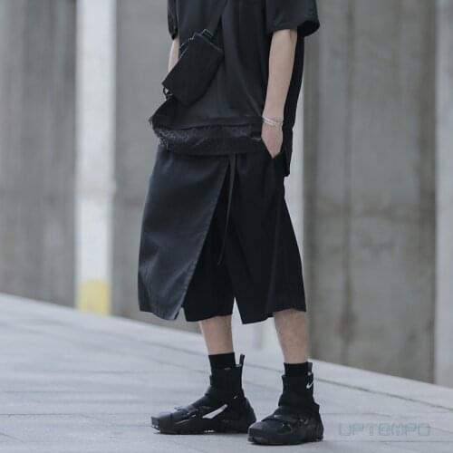 Catsstac Layered samurai shorts skirt cotton polyester techwear aesthetic japanese style streetwear ninjawear darkwear