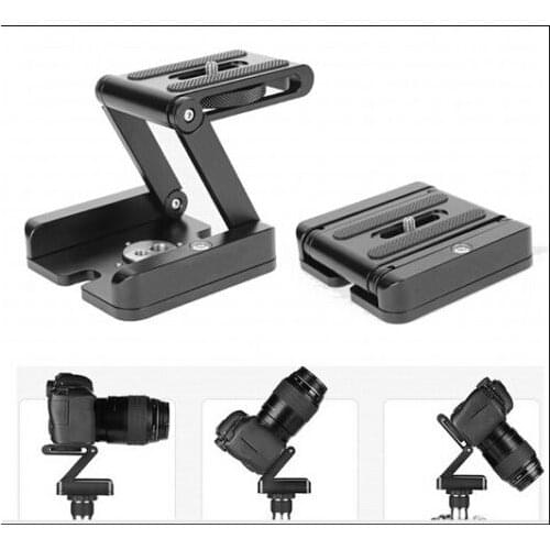 Folding Camera Z Desktop Stand Holder Tripod Flex Pan & Tilt Ball Head Compatible Slide Rail Camera Camcorder Tripod For DSRL