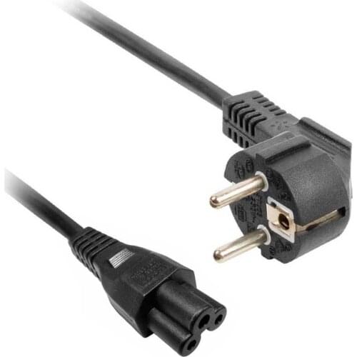 IEC C5 Power Cable Cloverleaf Mickey Power Cord Lead Adapter Charger Electric Equipment 2 Pin Schuko Plug for PC Laptop