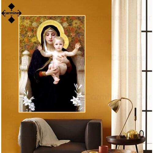 Maternal Love Nordic Canvas Picture Mother and Baby Little Angel Wall Art Print Picture Wall Poster for Room Interior Home Decor