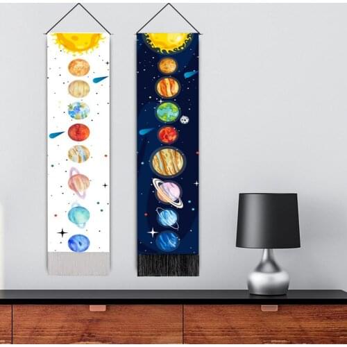 Solar System Tapestry Planet Creative Astronomy Paintings Room Polyester Cotton Decoration Universe Moon Neptune Earth Paintings