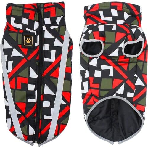 Reflective Warm Pet Dog Clothes Waterproof Dog Jacket Soft Fleece Winter Coat French Bulldog Clothing For Small Medium Large Dog