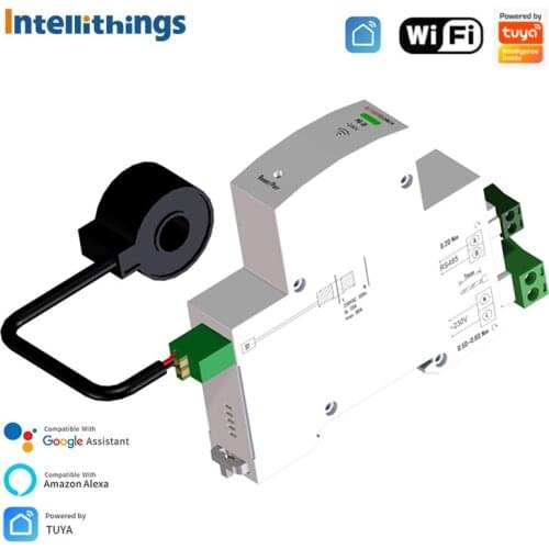 Intellithings Electric Energy Meter Smart Home Tuya WiFi Power Monitor Alexa Google Home Voice Control Tuya App Remote Control