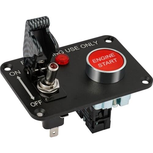 DC12V 20A universal racing switch panel toggle switch+ Ignition Switch With indicator auto start button