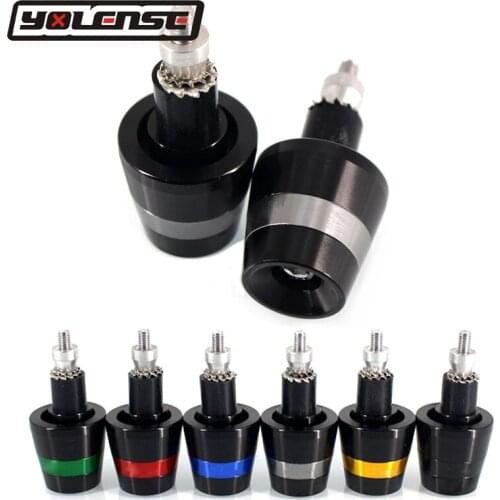 Universal 7/8'' 22mm Motorcycle CNC Handle bar Grips Ends Caps For Honda CBR250R CBR300R CBR500R NC700S/X NC750S/X CB500F CB300F