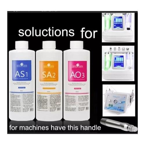 Aqua peel solution skincare liquid/serum for oxygen jet small bubble hydrafacial machine AS1 AO3 SA2 solution serum 400ml per