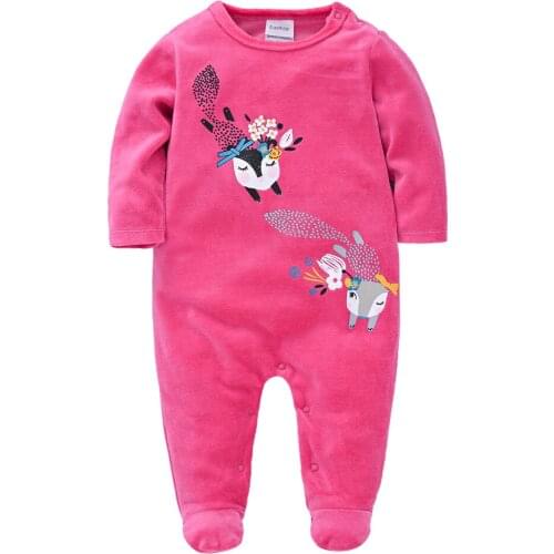 Winter Newborn Baby Rompers Full Sleeve Cotton Ropa De Bebe Baby Clothes Keep Warm Overalls For Kids Sleep Wear For Newborns