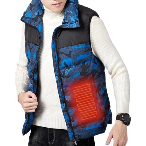 Winter Warm Heated Vest Unisex Electric Waistcoat Usb Heated Down Vest Jacket Sleeveless Thermal Vest Heating Vest Jacket M-5XL