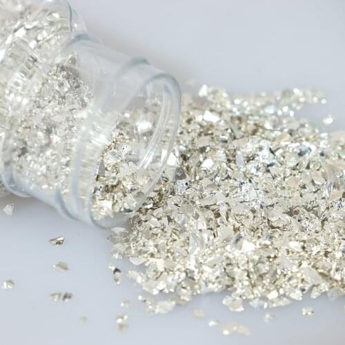 1pc Metal Crushed Stone Effect Filler DIY Handmade Table Decoration Coaster Filling Decorative Crystal For Epoxy Resin Mold