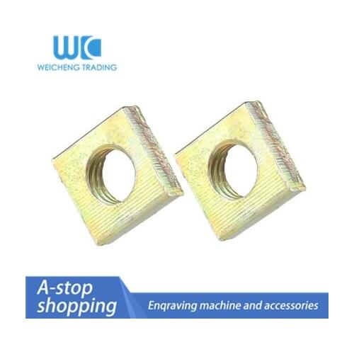 20pcs / lot Slim Square Nut M3 M4 M5 M6, Zinc Plated Square Nuts, Iron Galvanized Square Nut