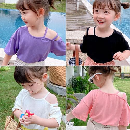 2020 Baby Girl Fashion Clothing Cotton T-shirt Clothes Children Party Birthday Wear clothes