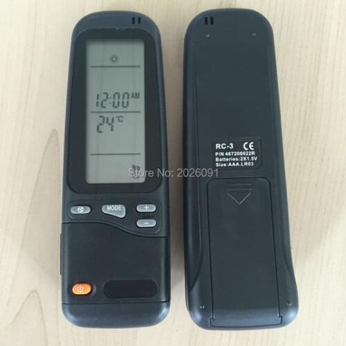 4 pieces/lot) Electra Air Airwell Conditioning Remote Control RC-3 Air conditioner parts