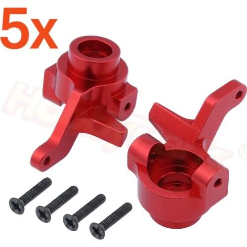 5Pairs/Lot Aluminum Front Steering Knuckle Arm Set For 1:10 Electric Himoto E10XT E10XTL E10MT E10MTL E10XB E10XBL Upgrade Parts