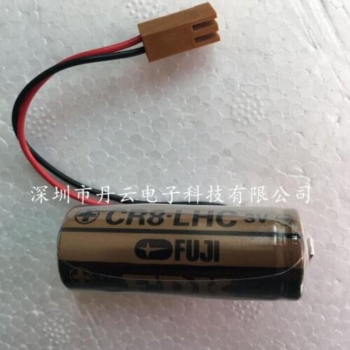 5PCS/LOT New Genuine CR8.LHC 3V CR17450SE CR17450 PLC Lithium battery with connector