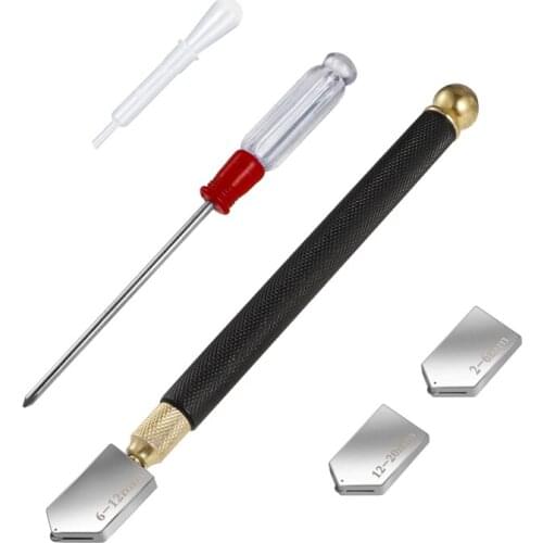 5PCS Glass Cutter Roller-type DIY Tile Mirror Cutting Knife For 2-6mm/12-20mm Glass Bottle Construction Hand Tools Hot